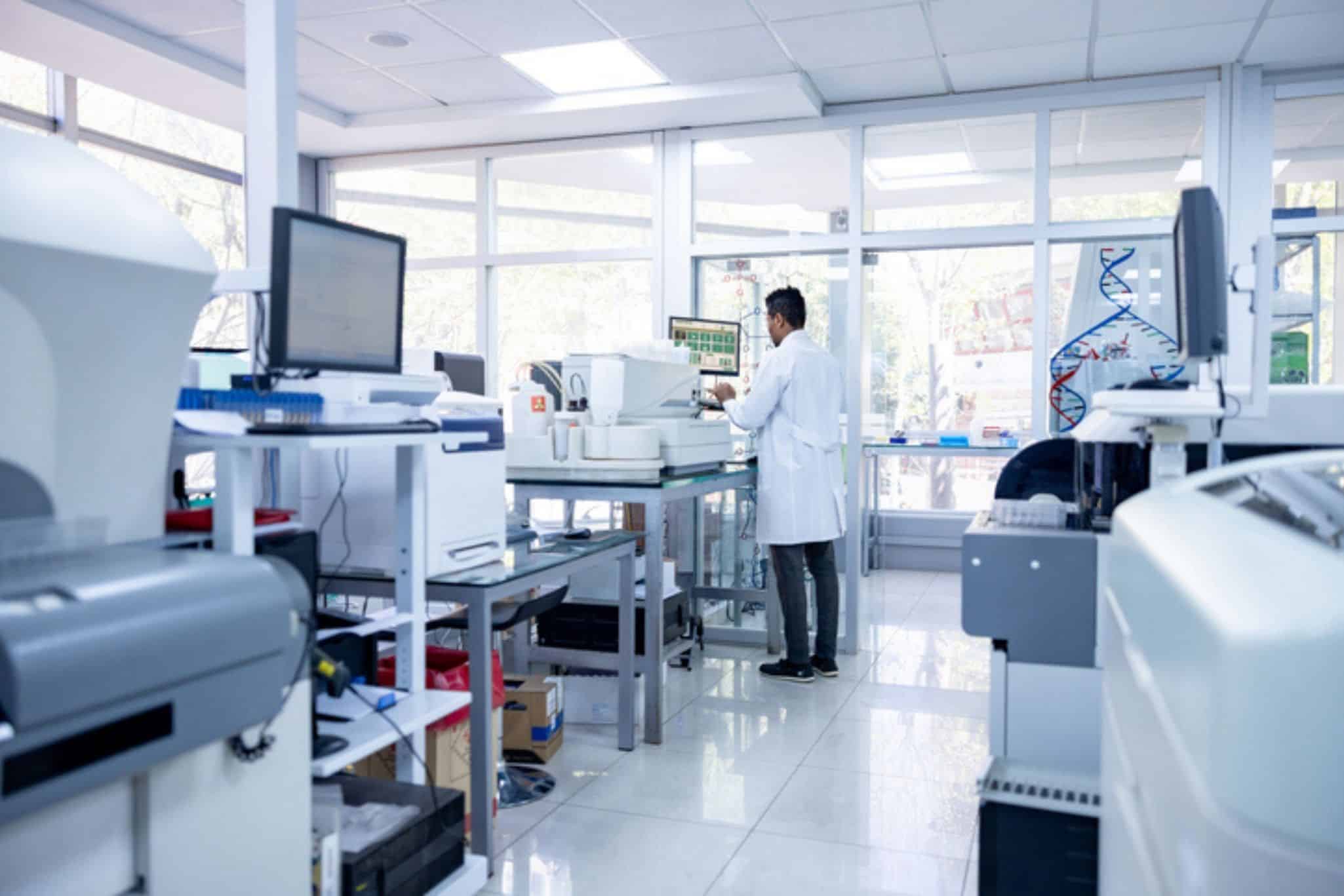 Working in lab istock